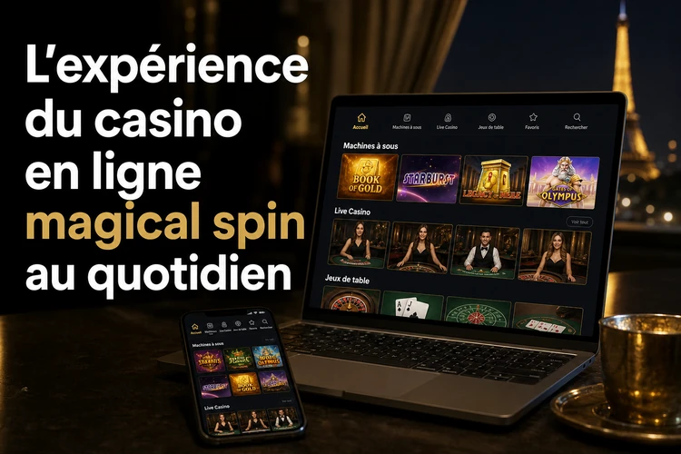 L'expérience du casino en ligne magical spin au quotidien